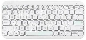 Datora tastatūra Asus  KEYBOARD WRL KW100 WHITE/90XB0880-BKB4F0 
