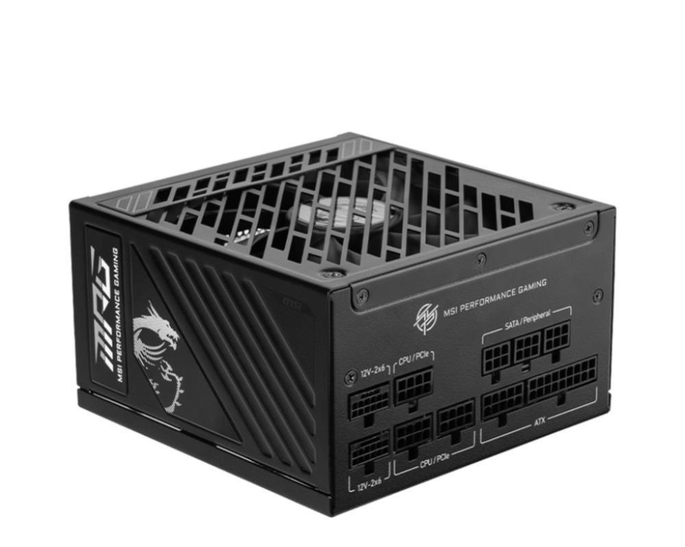 Power Supply MSI Power Supply||MPG A850GS PCIE5|ATX 3.1|850 Watts|Efficiency 80 PLUS GOLD|PFC Active|MPGA850GSPCIE5