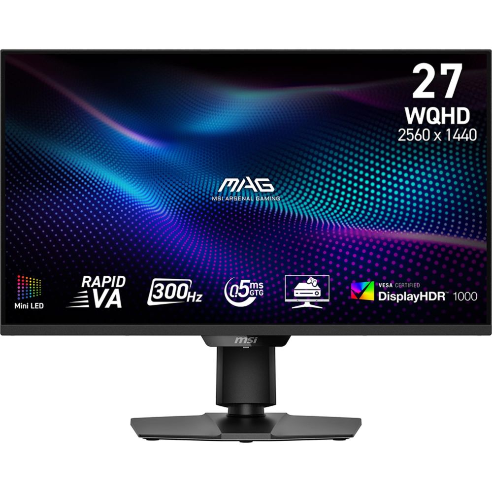 Monitor MSI LCD Monitor||MAG 274QPF X30MV|27"|Gaming/Frameless|Matte|Panel VA|2560x1440|16:9|300Hz|0.5 ms|Colour Black|MAG274QPFX30MV