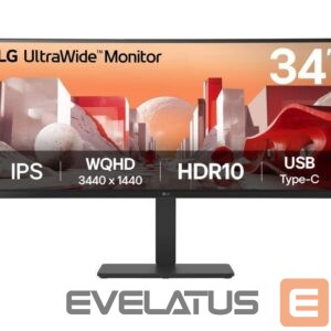 Monitoriai LG  LCD Monitor||34 "|3440 x 1440 pixels|Wide Quad HD|Native aspect ratio 21:9|LCD|Curved|34BA75QE-B 