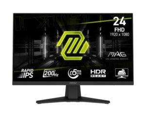 Monitors MSI  LCD Monitor||MAG 244F|23.8"|Gaming|Matte|Panel IPS|1920x1080|16:9|200Hz|0.5 ms|Colour Black|MAG244F 