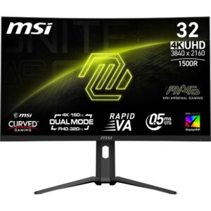 Monitors MSI  LCD Monitor||MAG 321CUPDF|31.5"|Gaming/Curved/4K|Panel VA|3840x2160|16:9|160 Hz|0.5 ms|MAG321CUPDF 