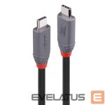 Cable LINDY  CABLE USB4 240W TYPE C 1.5M/40GBPS ANTHRA LINE 36957 
