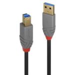 Kabelis LINDY  CABLE USB3.2 A-B 1M/ANTHRA 36741 