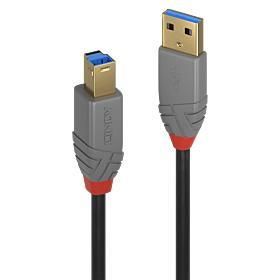 Kabelis LINDY  CABLE USB3.2 A-B 1M/ANTHRA 36741 
