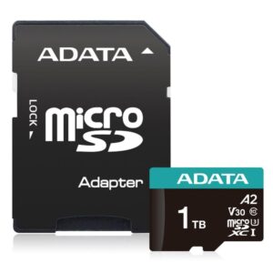 Other Computer Accessory ADATA  MEMORY MICRO SDXC 1TB W/AD./AUSDX1TUI3V30SA2-RA1 