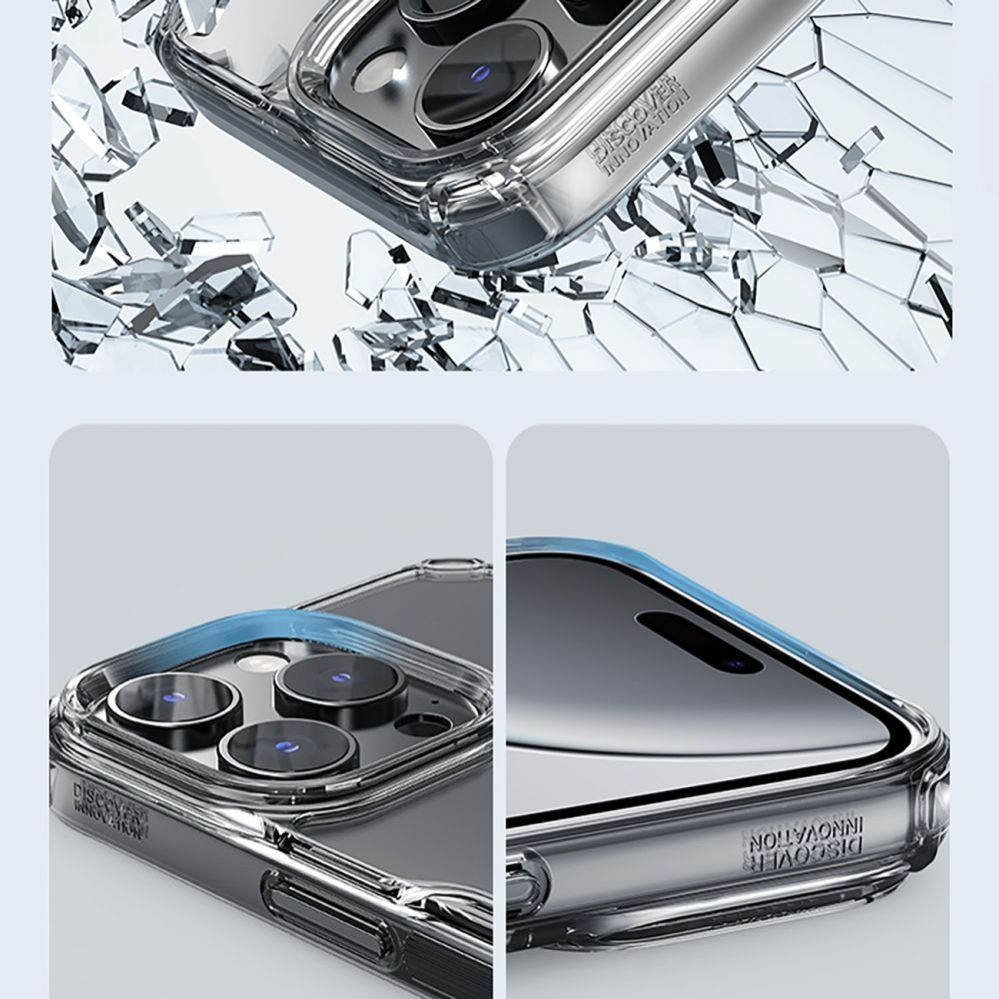 Back panel cover Nillkin Nillkin Nature Pro Case for iPhone 16 Pro - transparent and white