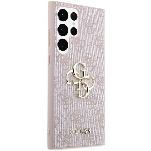 Tagakaaned Guess Guess GUHCS23L4GMGPI S23 Ultra S918 pink/pink hardcase 4G Big Metal Logo