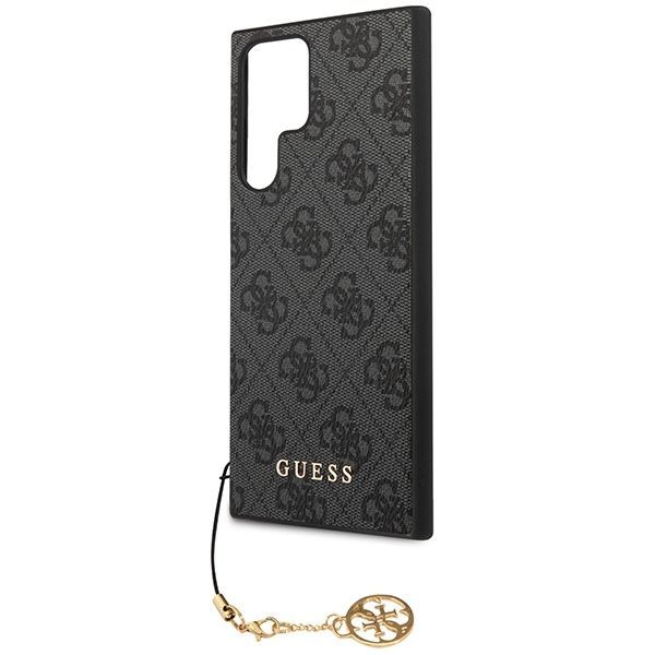 Tagakaaned Guess Guess GUHCS23LGF4GGR S23 Ultra S918 grey/grey hardcase 4G Charms Collection