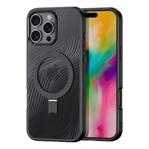 Aizmugurējais vāciņš Dux Ducis  Dux Ducis Aimo Mag Case with MagSafe and Stand for iPhone 16 Pro Max - Black 