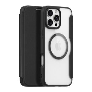 Nugarėlės dėklai Dux Ducis  Dux Ducis Skin X Pro Case for iPhone 16 Pro Max with MagSafe and Flip - Black 