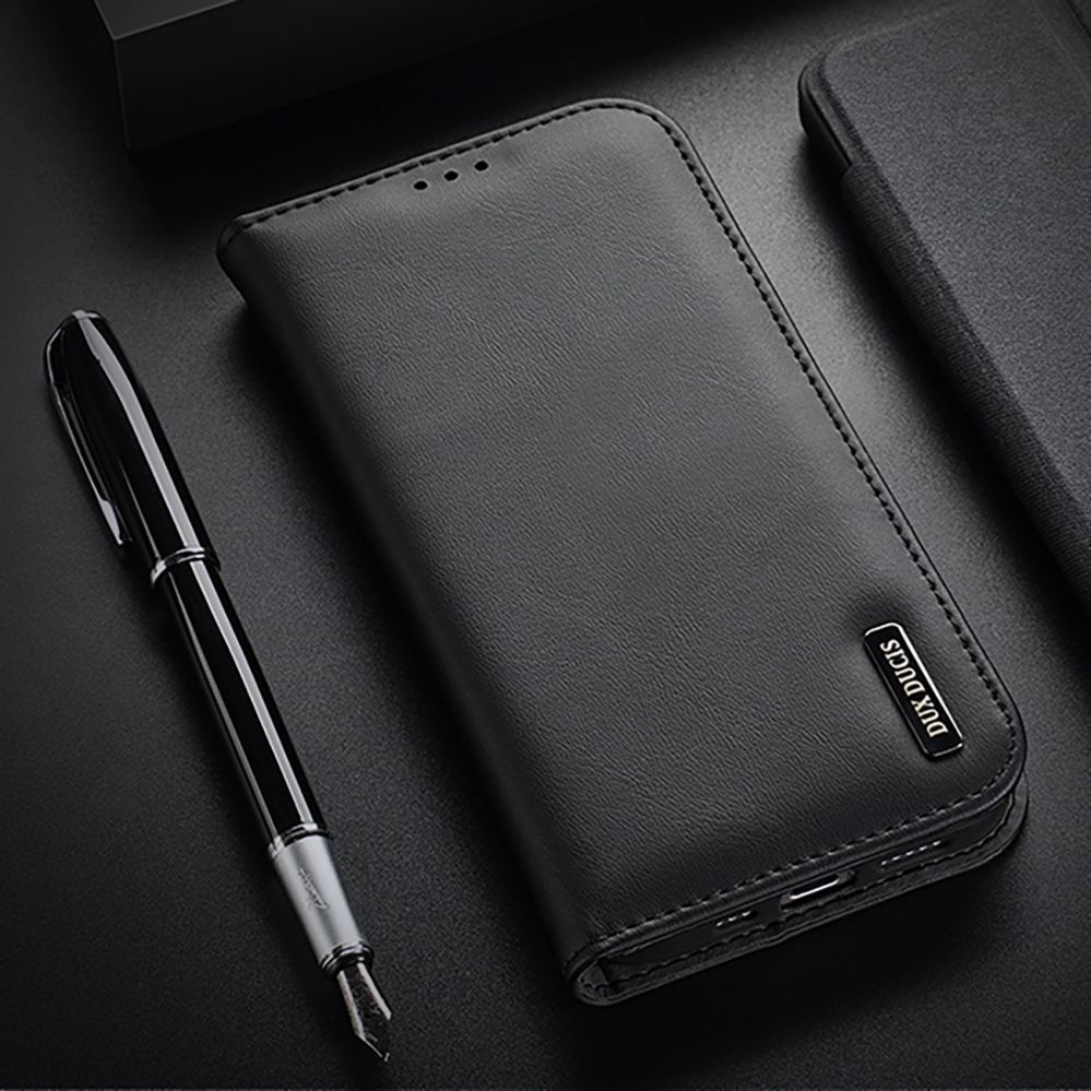 Back panel cover Dux Ducis - Dux Ducis Hivo iPhone 16 Pro Case with Flip and RFID Protection - Black