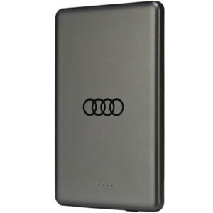 Power bank Audi  Powerbank Audi Big Logo MagSafe inductive 15W 5000mAh - gray