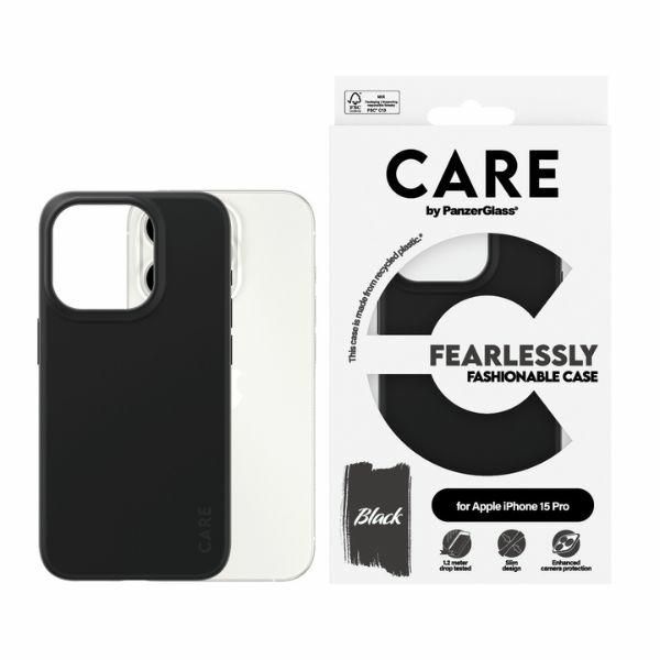 Back panel cover Panzer Glass CARE by PanzerGlass Fearlessly Fashionable Case for iPhone 15 Pro - Black