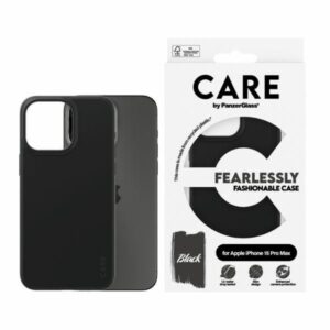 Back panel cover Panzer Glass  CARE by PanzerGlass Fearlessly Fashionable Case for iPhone 15 Pro Max - Black 