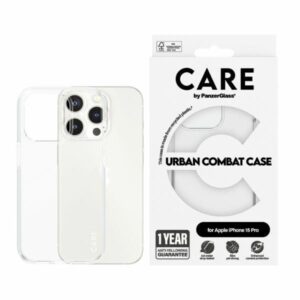 Back panel cover Panzer Glass  CARE by PanzerGlass Urban Combat Case for iPhone 15 Pro - Clear 