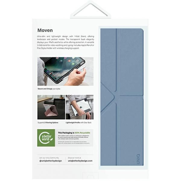 Back panel cover UNIQ Uniq Moven iPad Air 11" Case (2024) - Blue