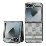 Tagakaaned DKNY  DKNY Checkered Pattern Printed Stripes Case for Samsung Galaxy Z Flip 6 - Beige 