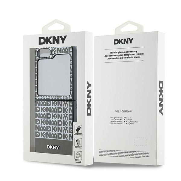 Tagakaaned DKNY DKNY Repeat Pattern Bottom Stripe Case for Samsung Galaxy Z Flip 6 - Brown