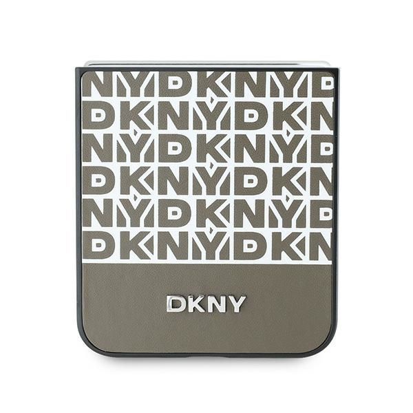 Tagakaaned DKNY DKNY Repeat Pattern Bottom Stripe Case for Samsung Galaxy Z Flip 6 - Brown