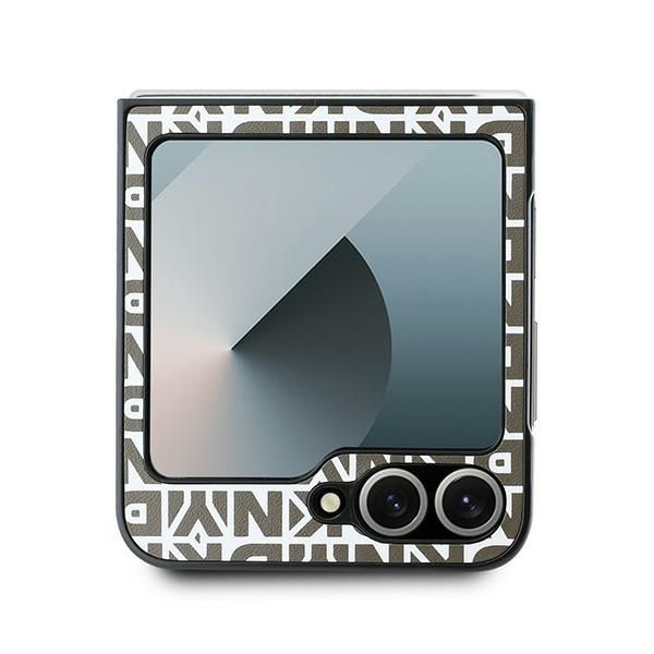 Tagakaaned DKNY DKNY Repeat Pattern Bottom Stripe Case for Samsung Galaxy Z Flip 6 - Brown