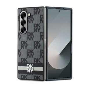 Aizmugurējais vāciņš DKNY  DKNY Checkered Pattern Printed Stripes case for Samsung Galaxy Z Fold 6 - black 