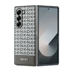 Aizmugurējais vāciņš DKNY  DKNY Repeat Pattern Bottom Stripe Case for Samsung Galaxy Z Fold 6 - Brown 