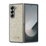 Aizmugurējais vāciņš Guess  Guess 4G Glitter Script Case for Samsung Galaxy Z Fold 6 - Gold 