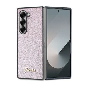 Aizmugurējais vāciņš Guess  Guess 4G Glitter Script Case for Samsung Galaxy Z Fold 6 - Pink 