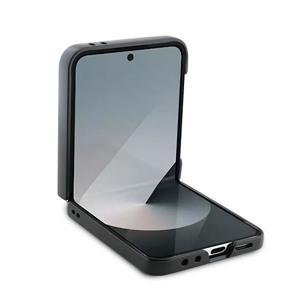 Nugarėlės dėklai Karl Lagerfeld Karl Lagerfeld Saffiano Metal Pin Case for Samsung Galaxy Z Flip 6 - Black