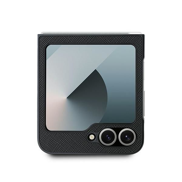 Nugarėlės dėklai Karl Lagerfeld Karl Lagerfeld Saffiano Metal Pin Case for Samsung Galaxy Z Flip 6 - Black