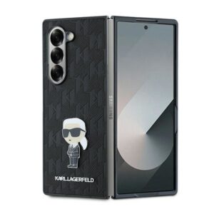 Nugarėlės dėklai Karl Lagerfeld  Karl Lagerfeld Saffiano Ikonik Pin Case for Samsung Galaxy Z Fold 6 - Black 