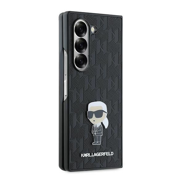 Aizmugurējais vāciņš Karl Lagerfeld Karl Lagerfeld Saffiano Ikonik Pin Case for Samsung Galaxy Z Fold 6 - Black