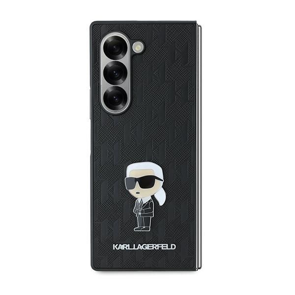 Aizmugurējais vāciņš Karl Lagerfeld Karl Lagerfeld Saffiano Ikonik Pin Case for Samsung Galaxy Z Fold 6 - Black