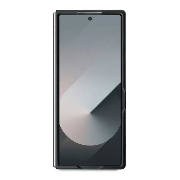 Aizmugurējais vāciņš Mercedes-Benz Mercedes Leather Wood Imitation MagSafe Case for Samsung Galaxy Z Fold 6 - Black