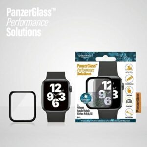 Apsauginiai stiklai Panzer Glass  PanzerGlass Curved Antibacterial Tempered Glass for Apple Watch 4/5/6/SE - 40mm - Black 