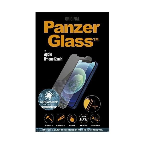 Aizsargstikls Panzer Glass Tempered glass PanzerGlass Standard Super+ antibacterial for iPhone 12 Mini