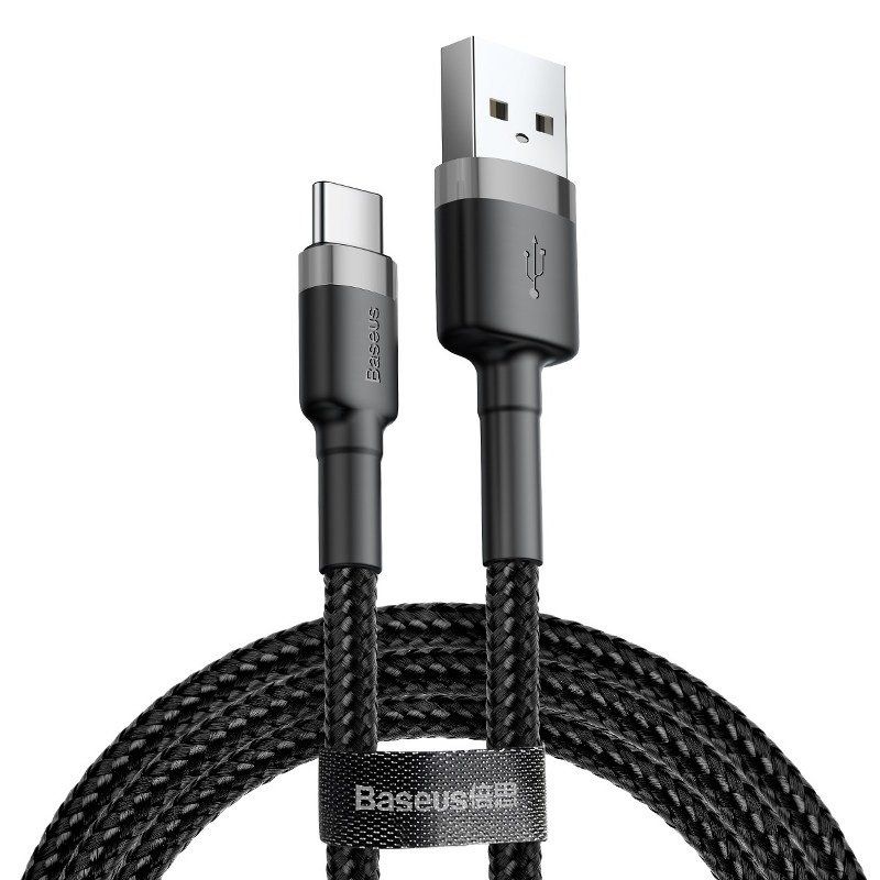Cable Baseus Baseus Cafule cable USB-C 3A 1m (Gray+Black)
