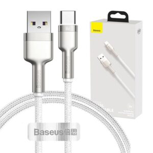 Kabelis Baseus  USB cable for USB-C Baseus Cafule, 66W, 1m (white) 