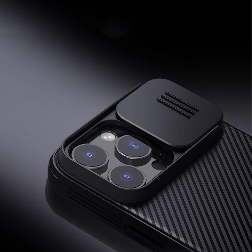 Back panel cover Nillkin - Nillkin CamShield Pro Magnetic Case for iPhone 16 Pro - black