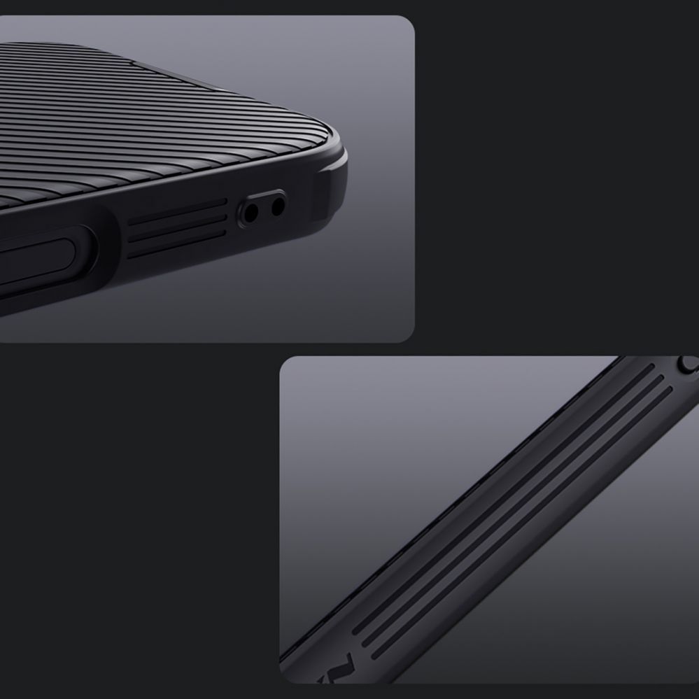 Back panel cover Nillkin - Nillkin CamShield Pro Magnetic Case for iPhone 16 Pro - black