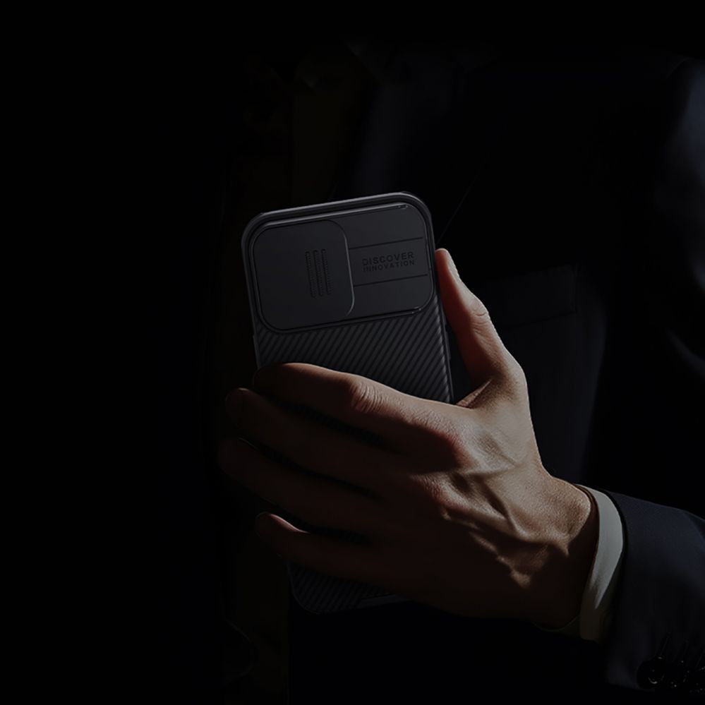 Back panel cover Nillkin - Nillkin CamShield Pro Magnetic Case for iPhone 16 Pro - black