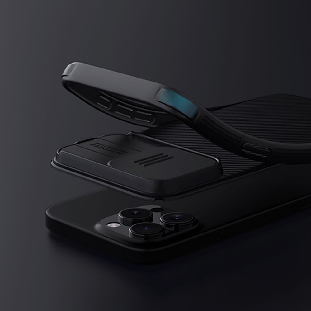 Back panel cover Nillkin - Nillkin CamShield Pro Magnetic Case for iPhone 16 Pro - black