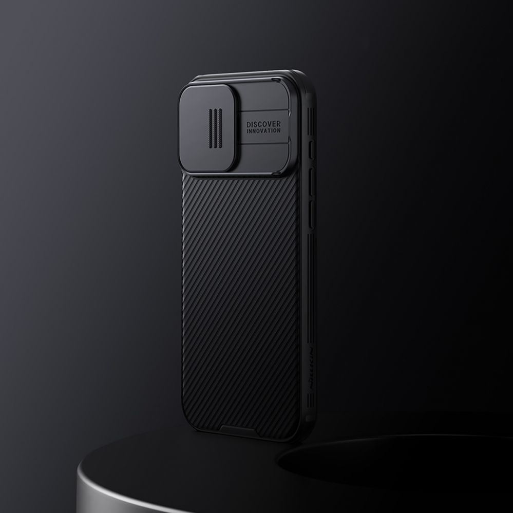 Back panel cover Nillkin - Nillkin CamShield Pro Magnetic Case for iPhone 16 Pro - black