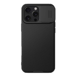 Nugarėlės dėklai Nillkin  Nillkin CamShield Pro Case for iPhone 16 Pro Max with camera cover - black 