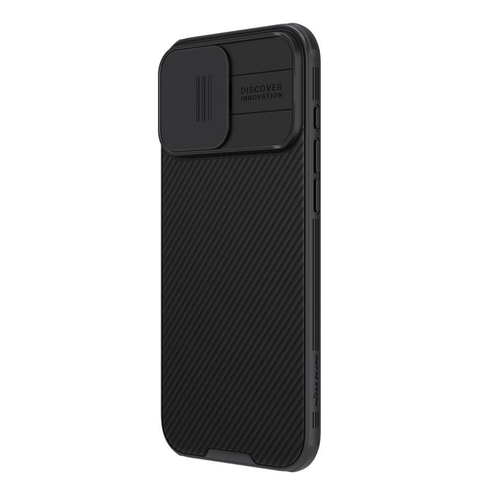Back panel cover Nillkin Nillkin CamShield Pro Case for iPhone 16 Pro Max with camera cover - black