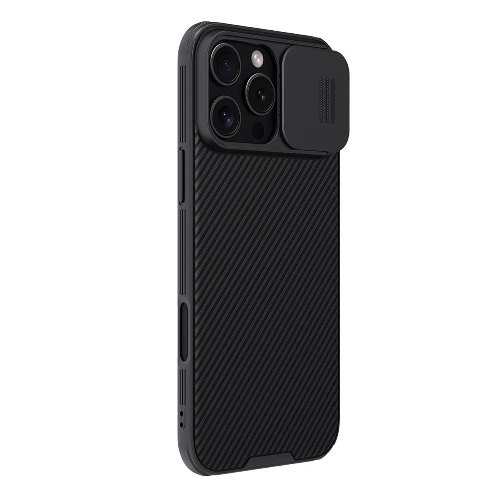 Back panel cover Nillkin Nillkin CamShield Pro Case for iPhone 16 Pro Max with camera cover - black