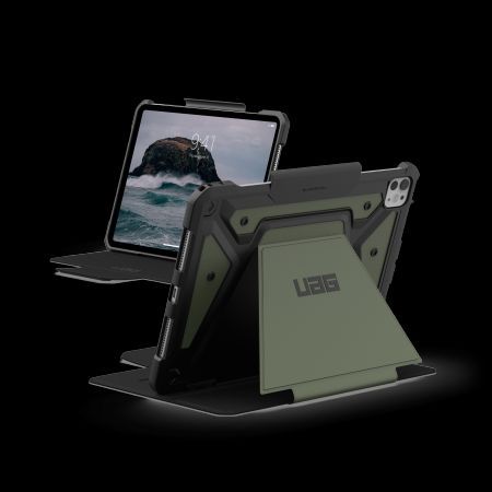 Back panel cover UAG UAG Metropolis SE Case with Stand and Apple Pencil Holder for iPad Pro 11" 2024 - Green