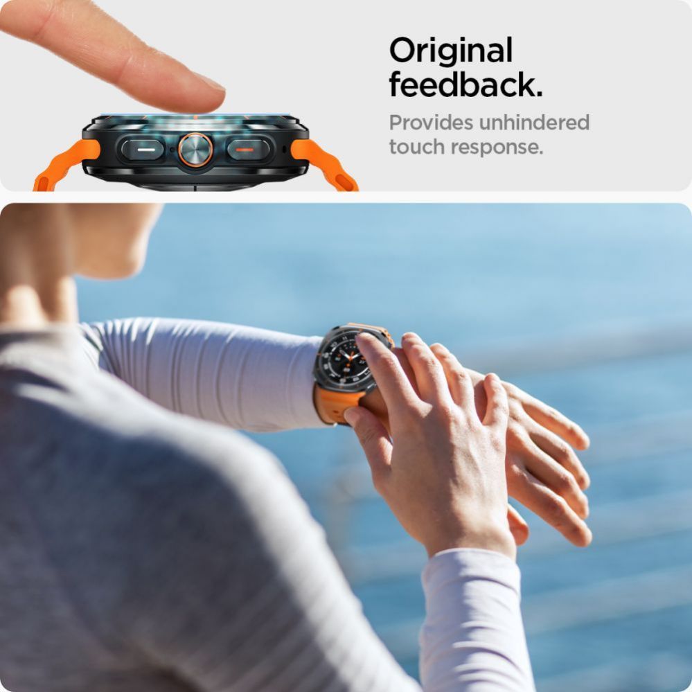 Muu telefoni lisavarustus Spigen Spigen Glas.TR EZ Fit Tempered Glass for Samsung Galaxy Watch Ultra (47mm) - Clear (2-pack)