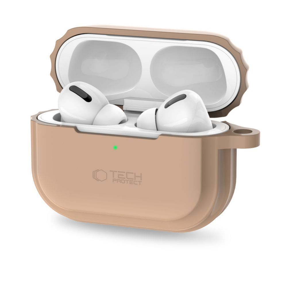 Other Phone Accessory Tech-Protect Tech-Protect Silicone Rope Case for Apple AirPods Pro 1/2 - Light Brown